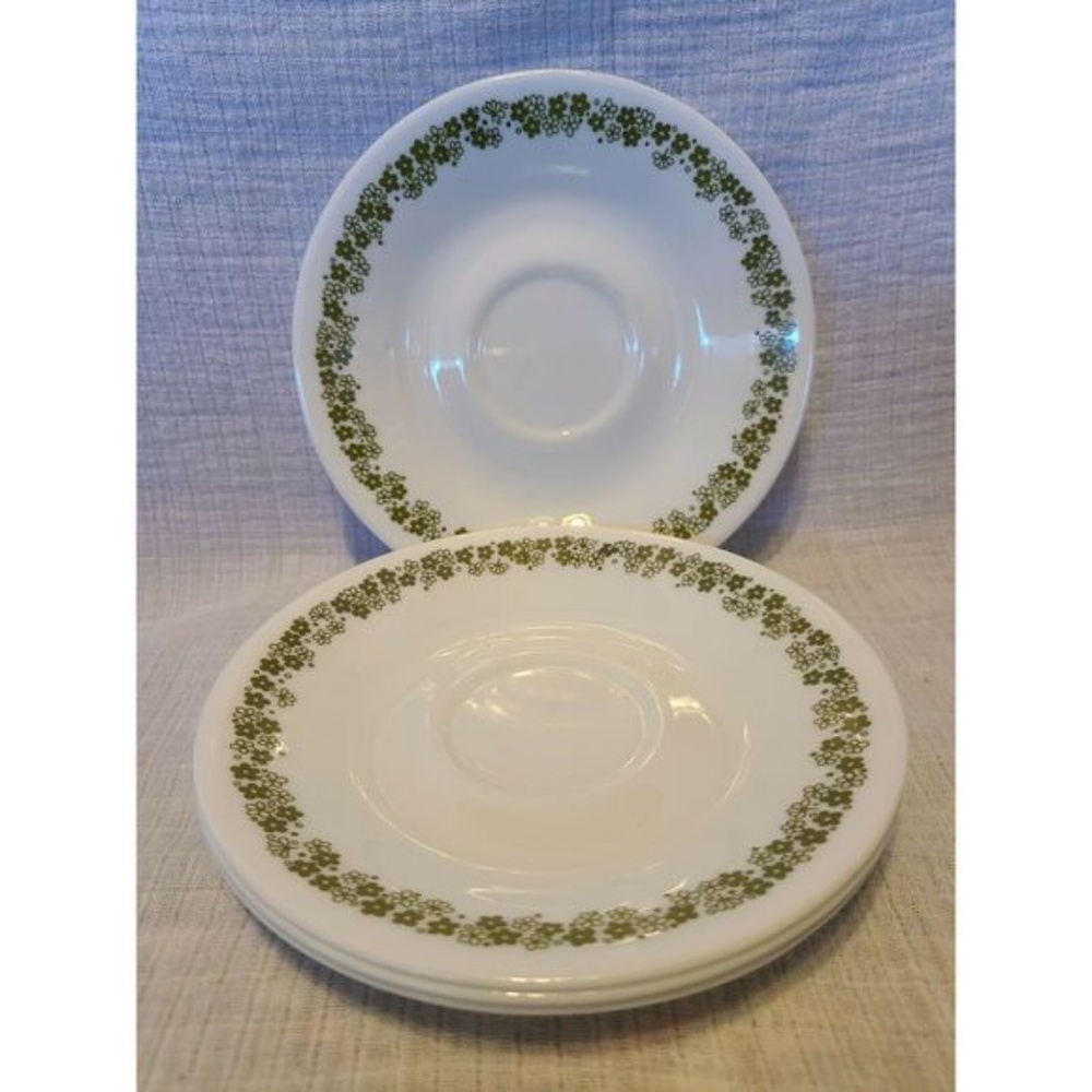Corelle "Vintage" Spring Blossoms 4 saucers